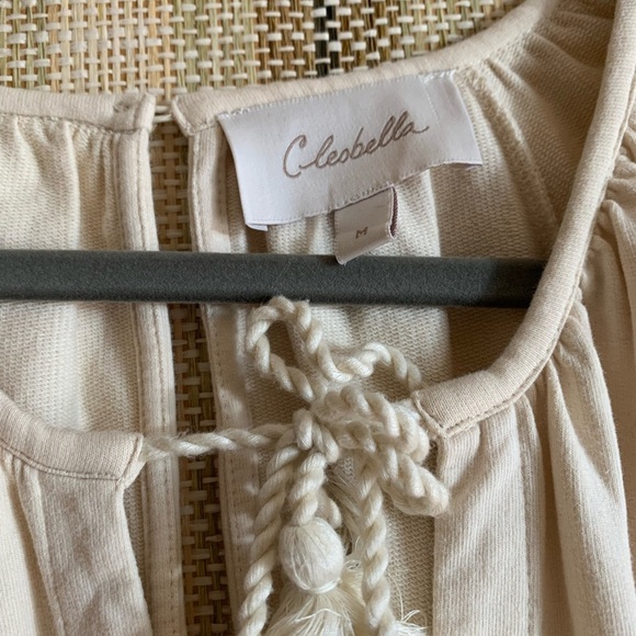 Cleobella Jumpsuit Beige Boho Indie Style Women’s Size M Full Body Summer - Picture 3 of 4